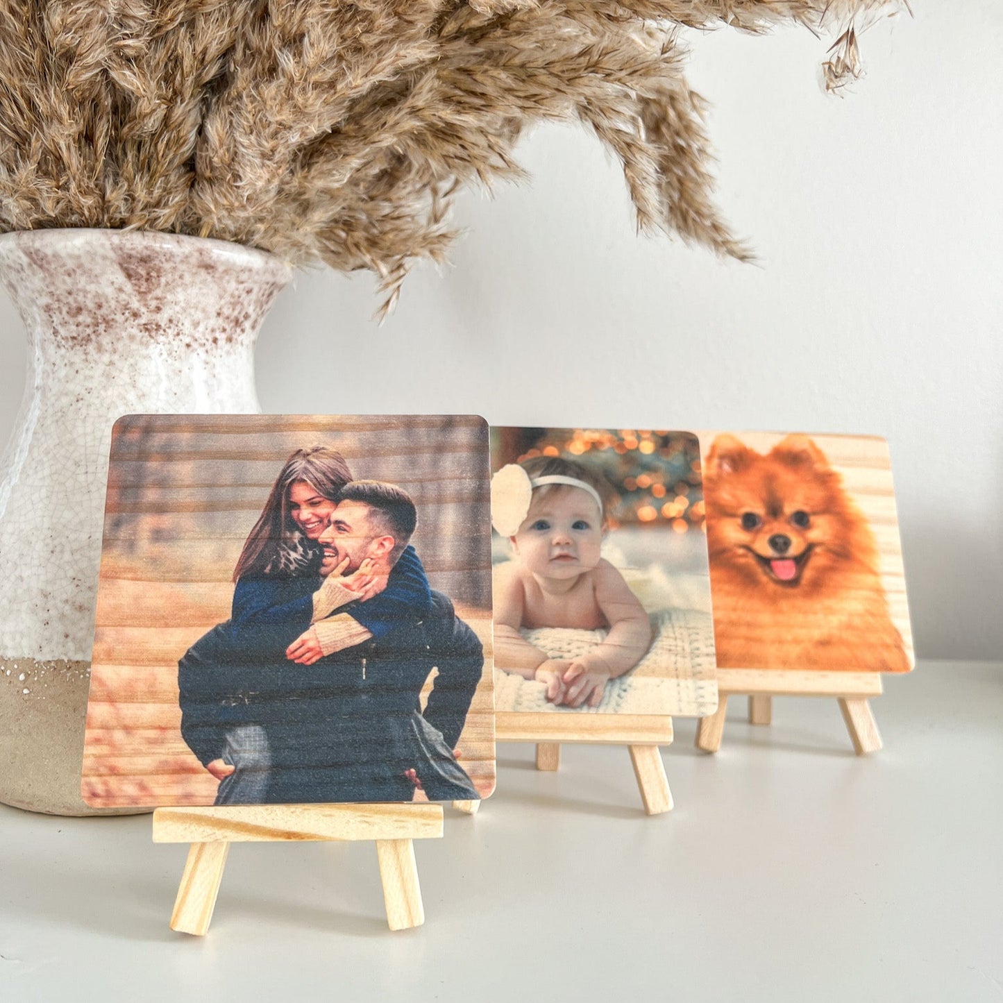 Wood Photo Tile With Easel