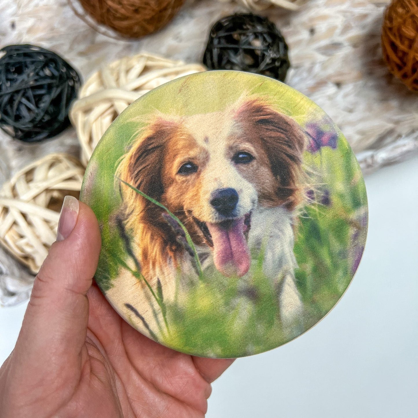 Custom Wood Photo Magnets