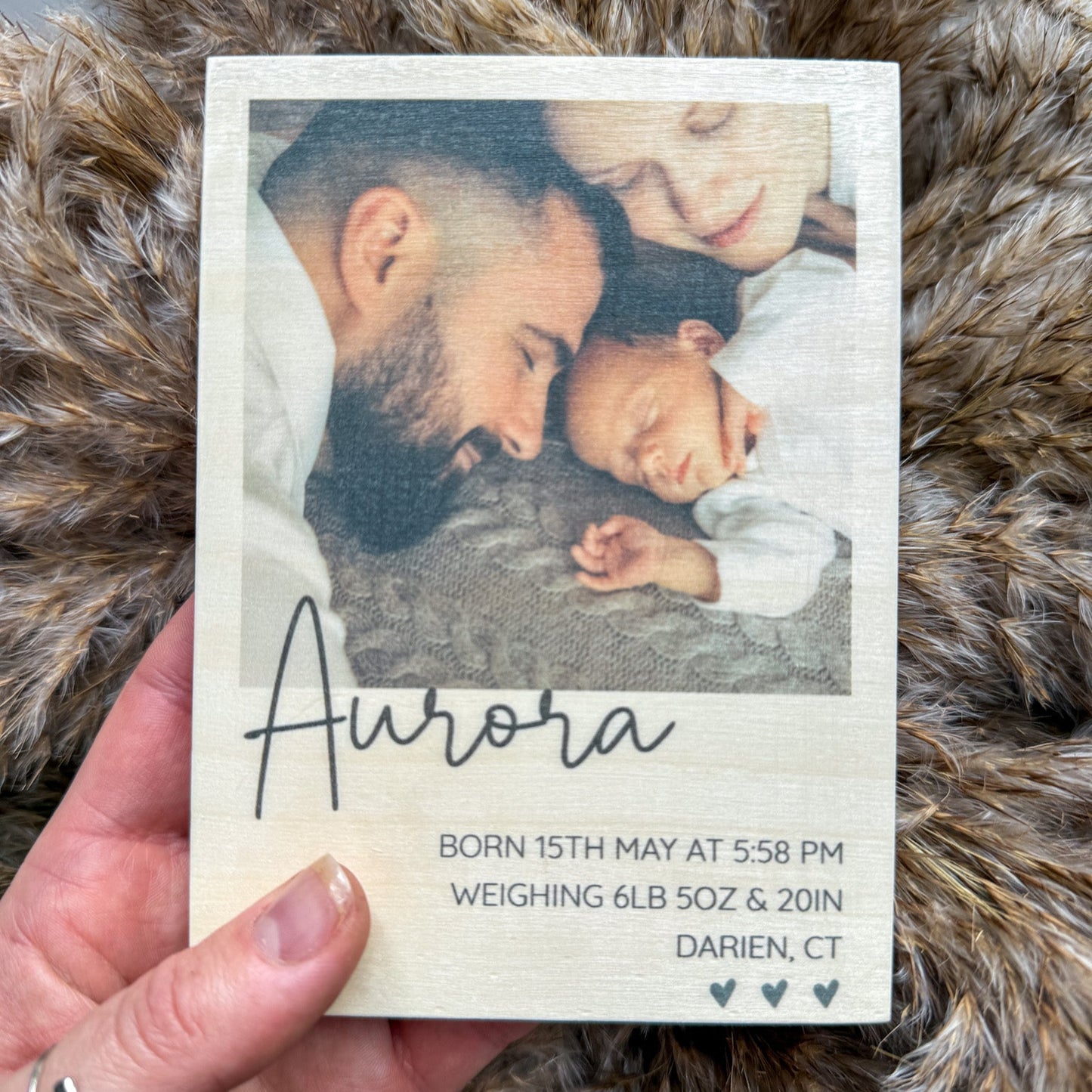 Custom Baby Name Announcement Sign