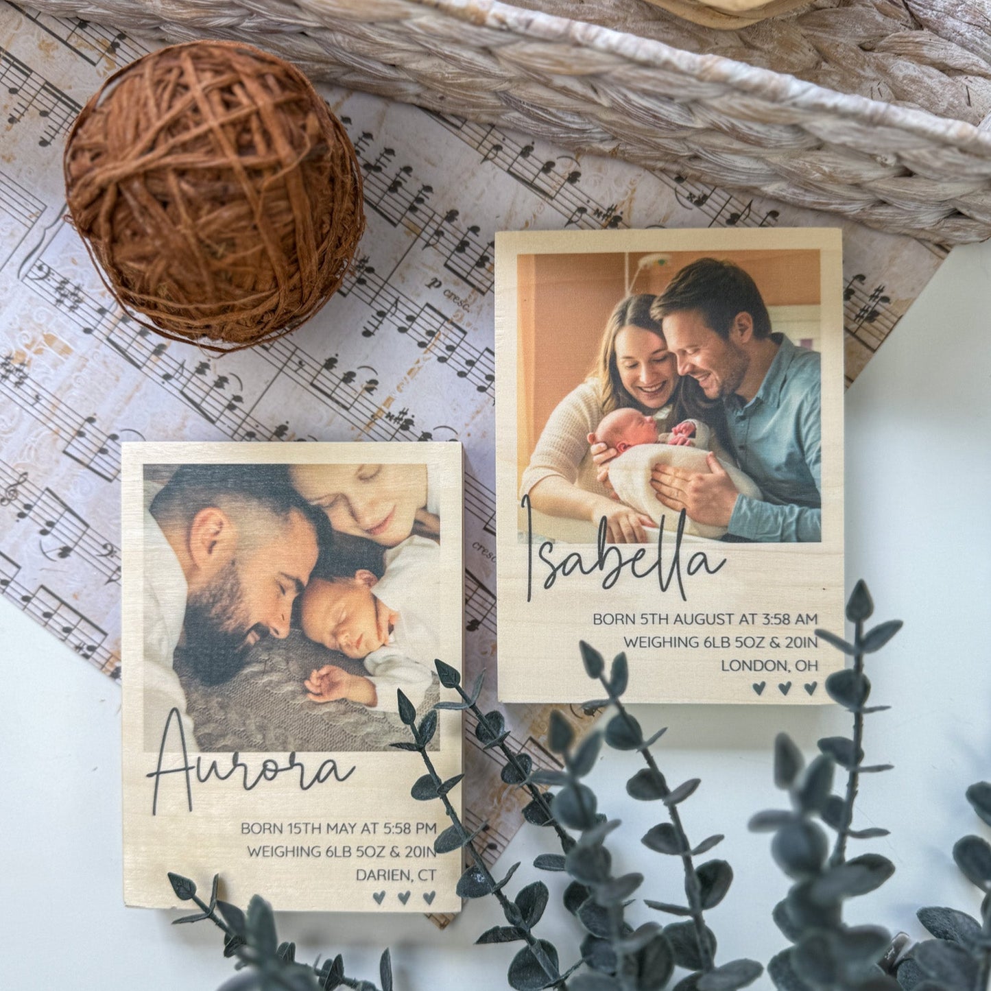 Custom Baby Name Announcement Sign