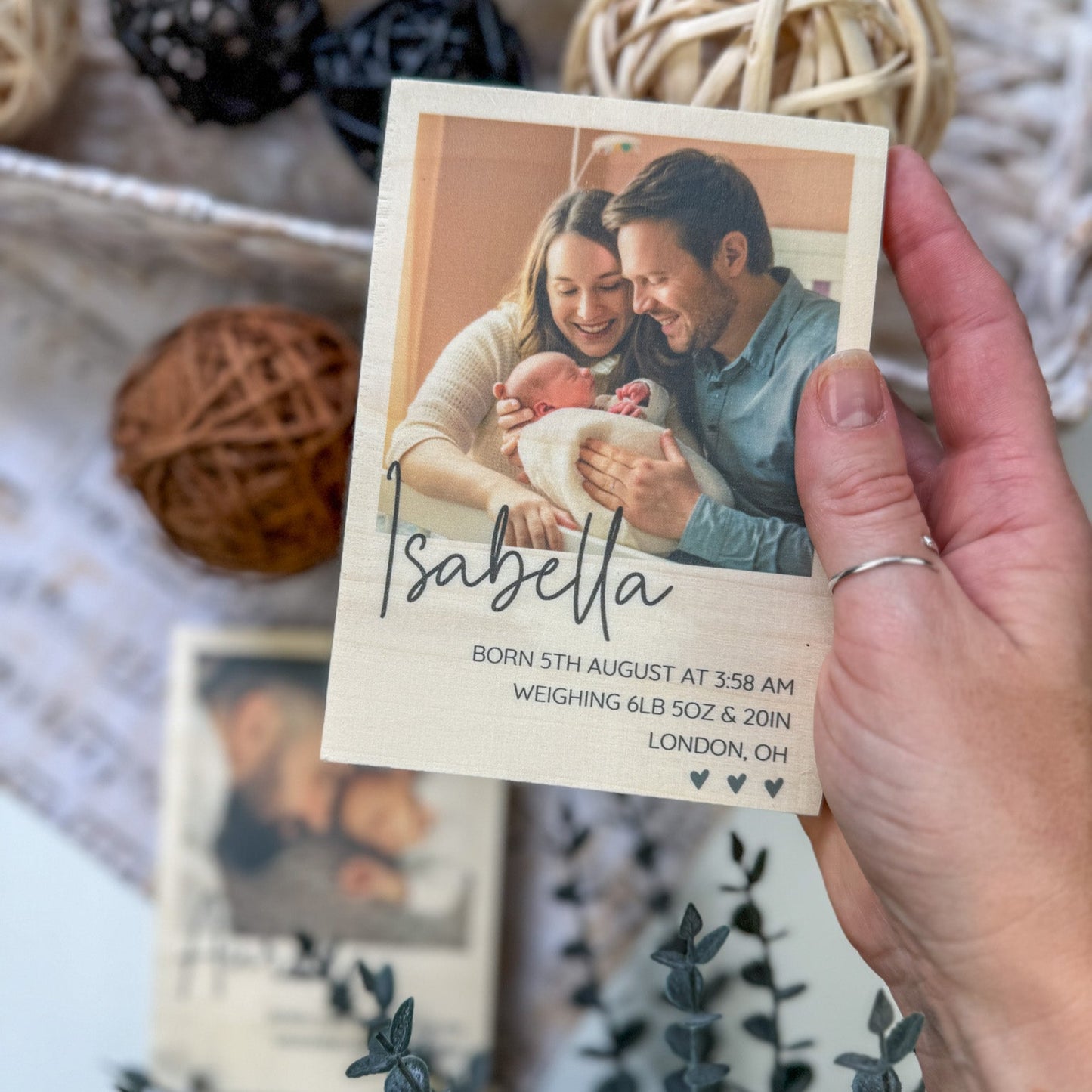 Custom Baby Name Announcement Sign