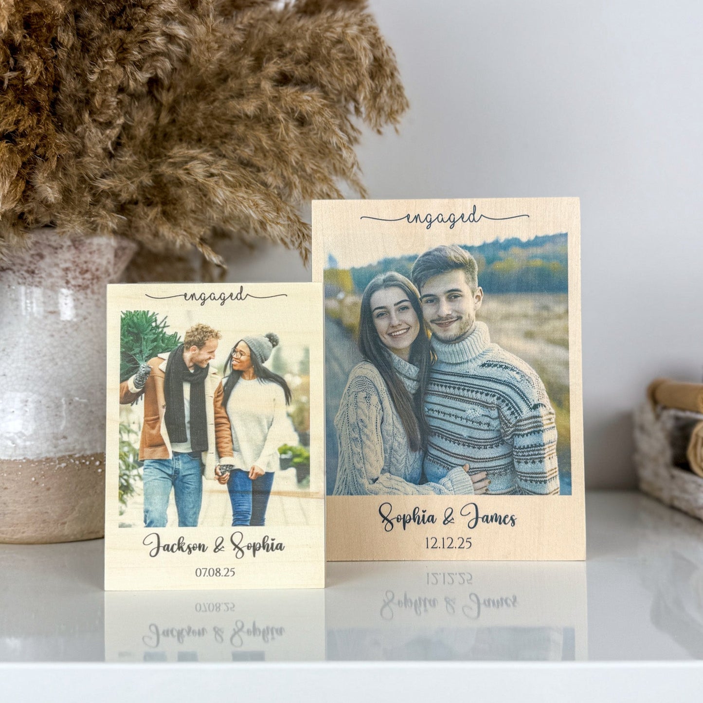 Engagement Photo Frame & Plaque