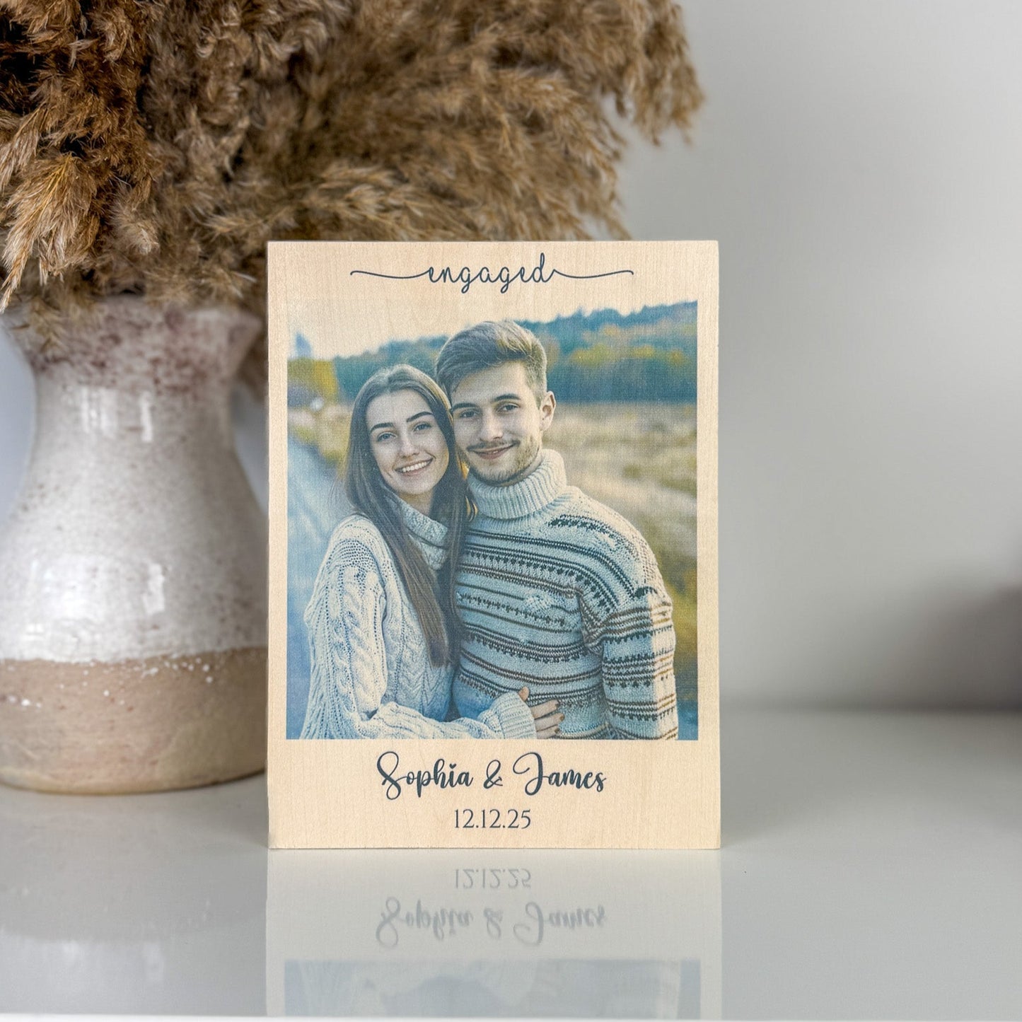 Engagement Photo Frame & Plaque
