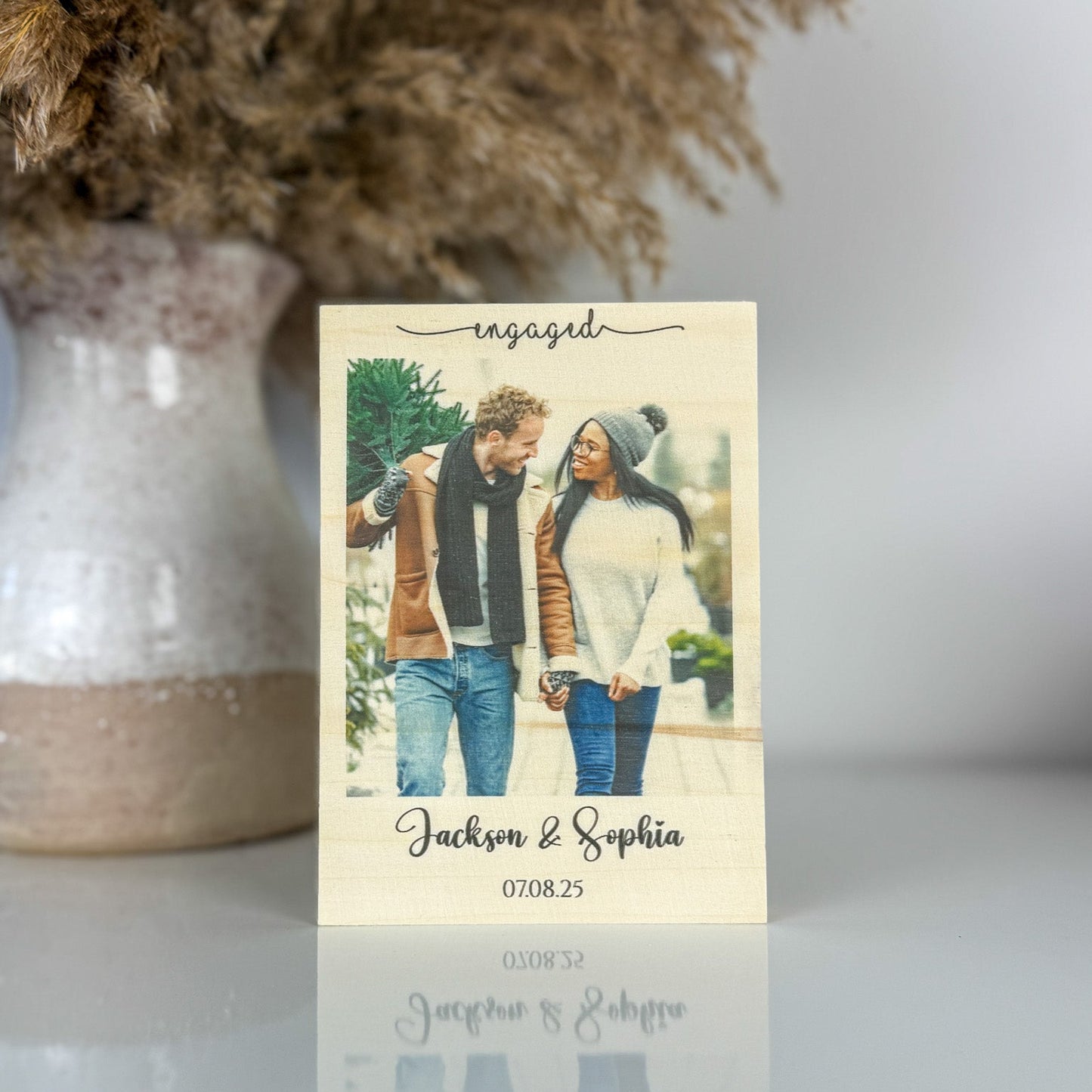 Engagement Photo Frame & Plaque