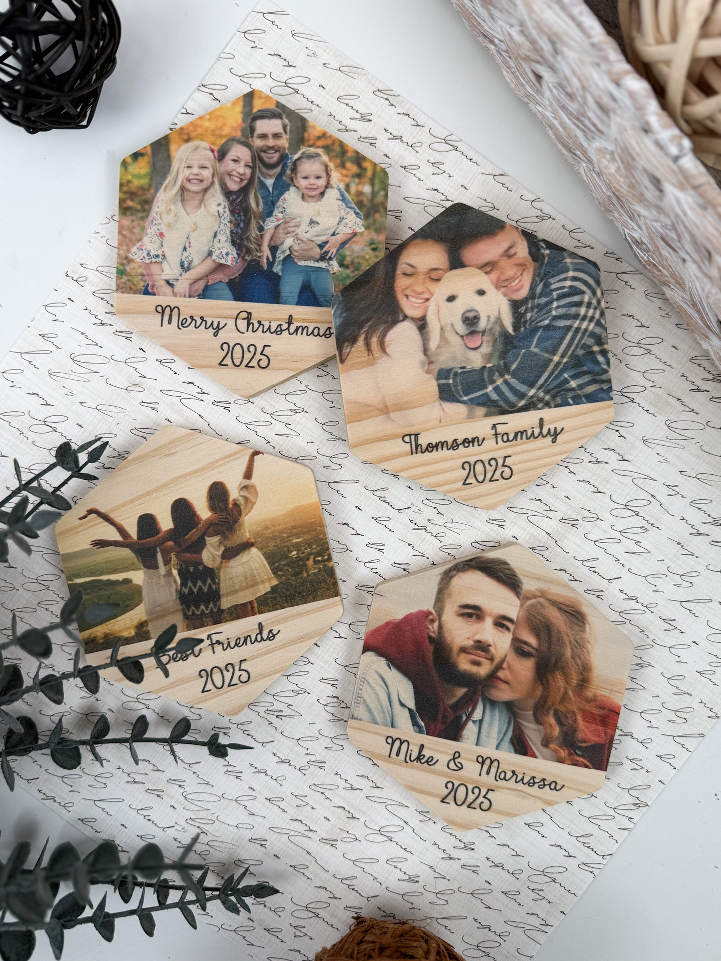 Custom Wood Photo Magnets