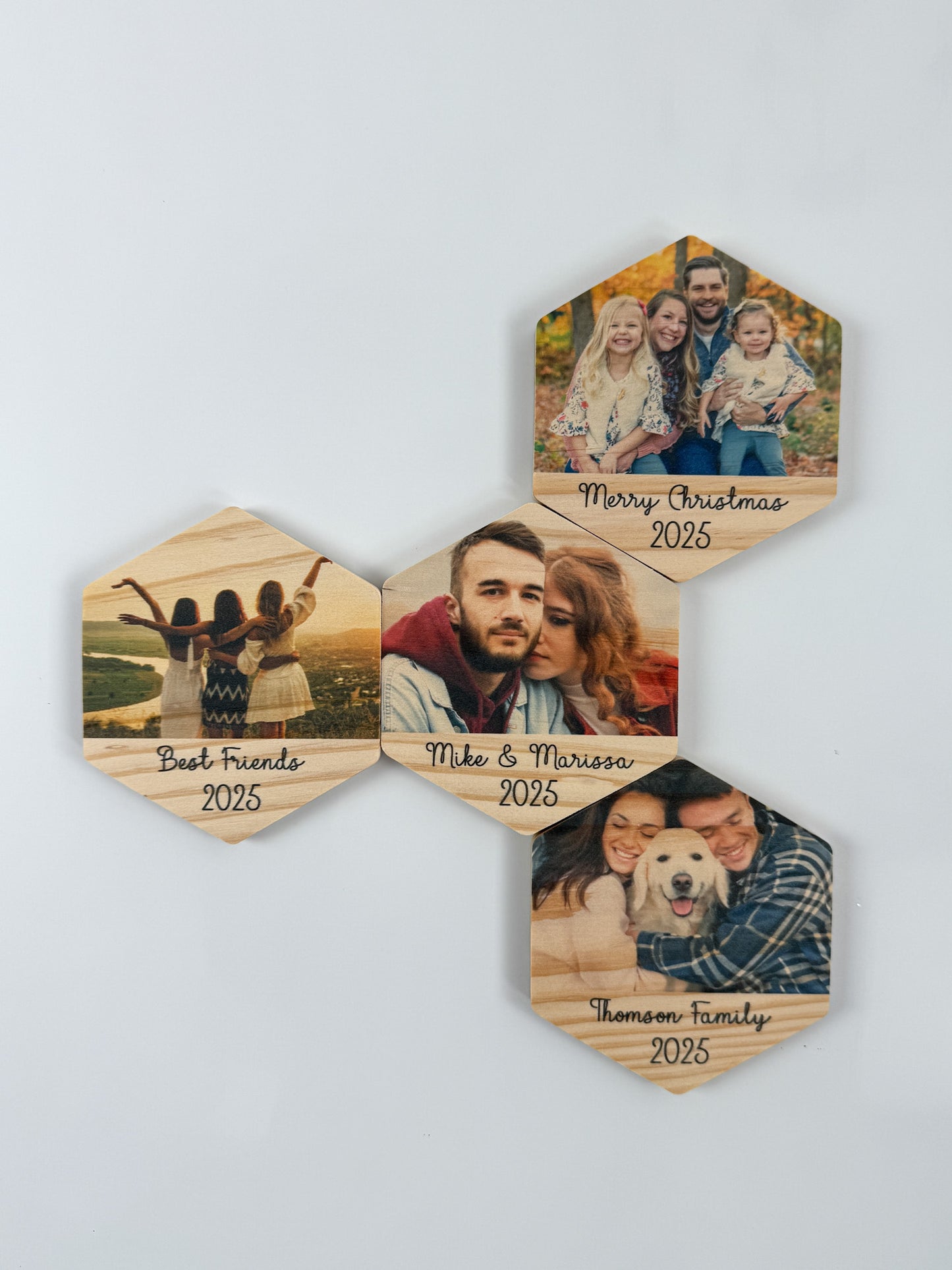 Custom Wood Photo Magnets