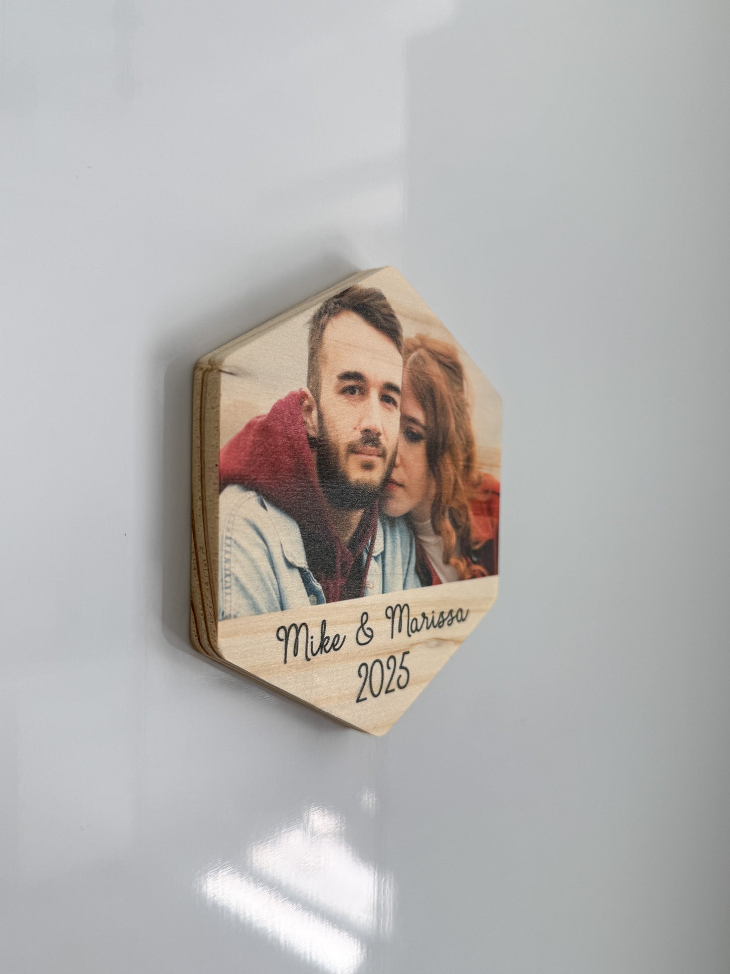 Custom Wood Photo Magnets