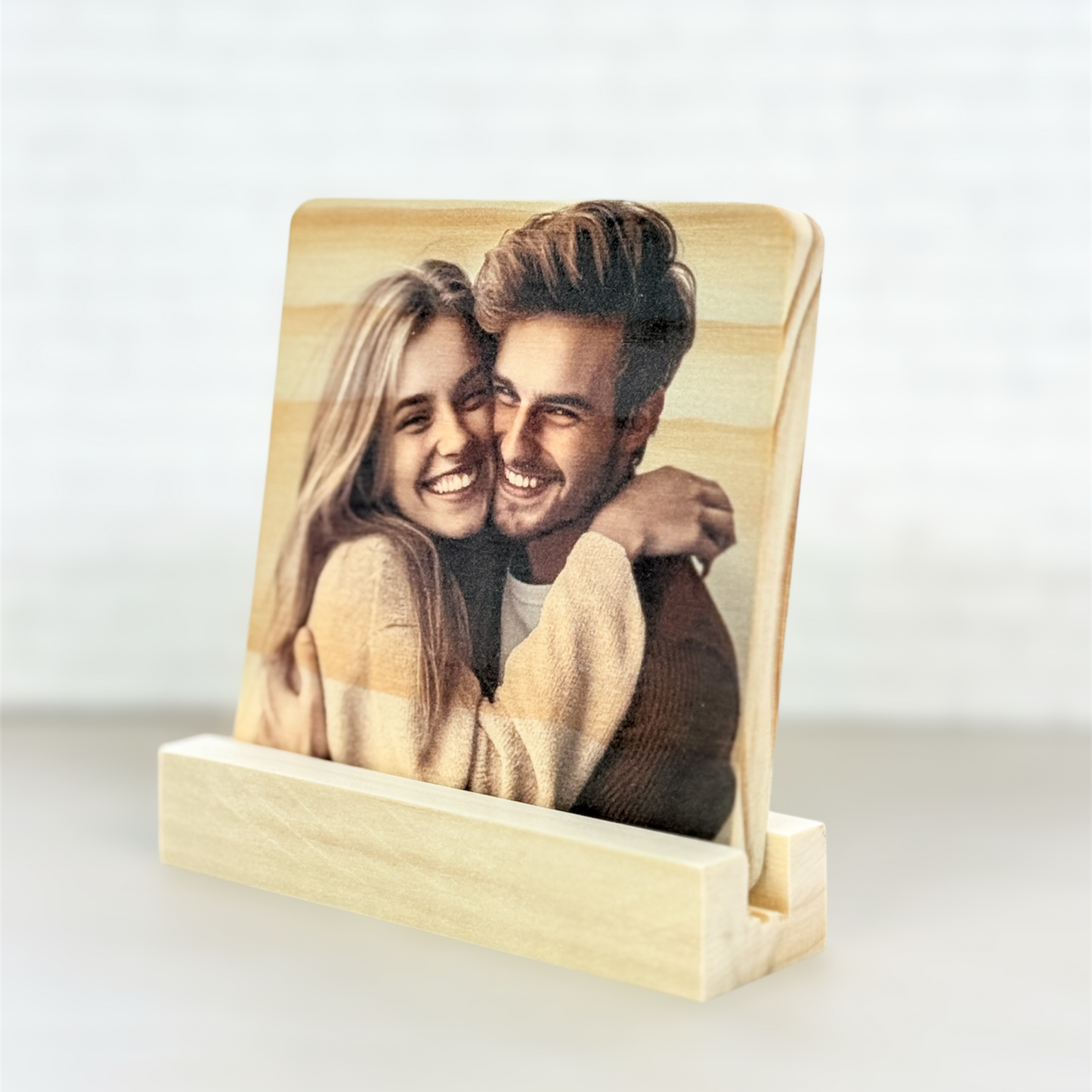 Wood Photo Tile with Stand