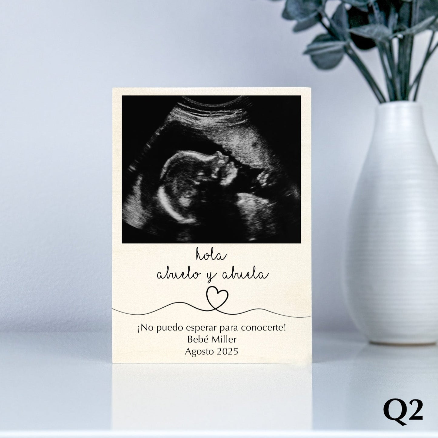 Wood Photo Ultrasound Frame