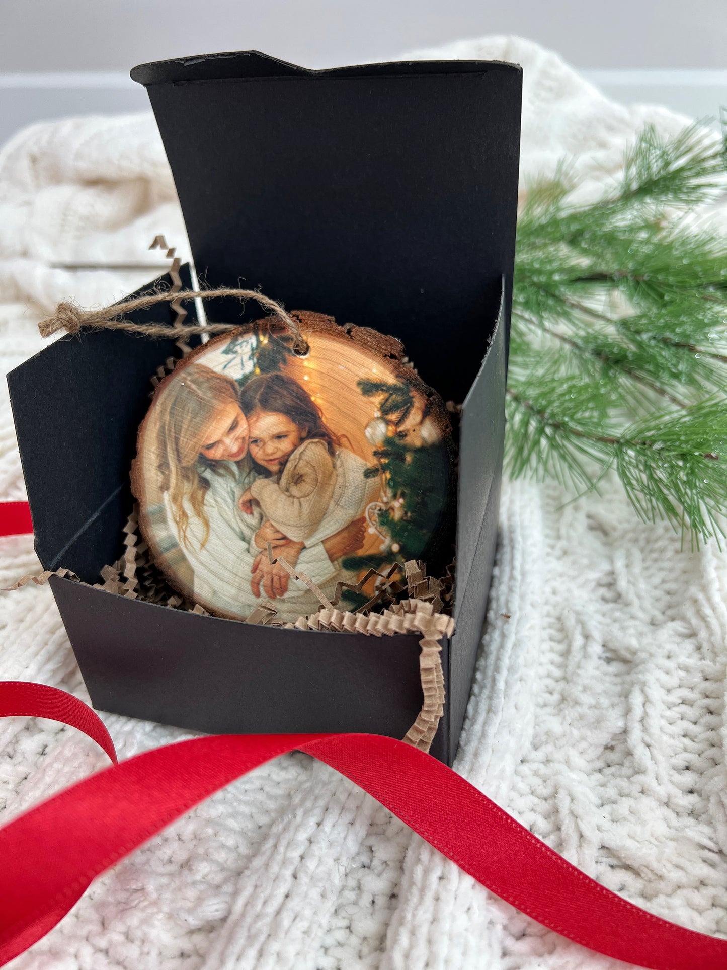 Personalized Wood Photo Ornament