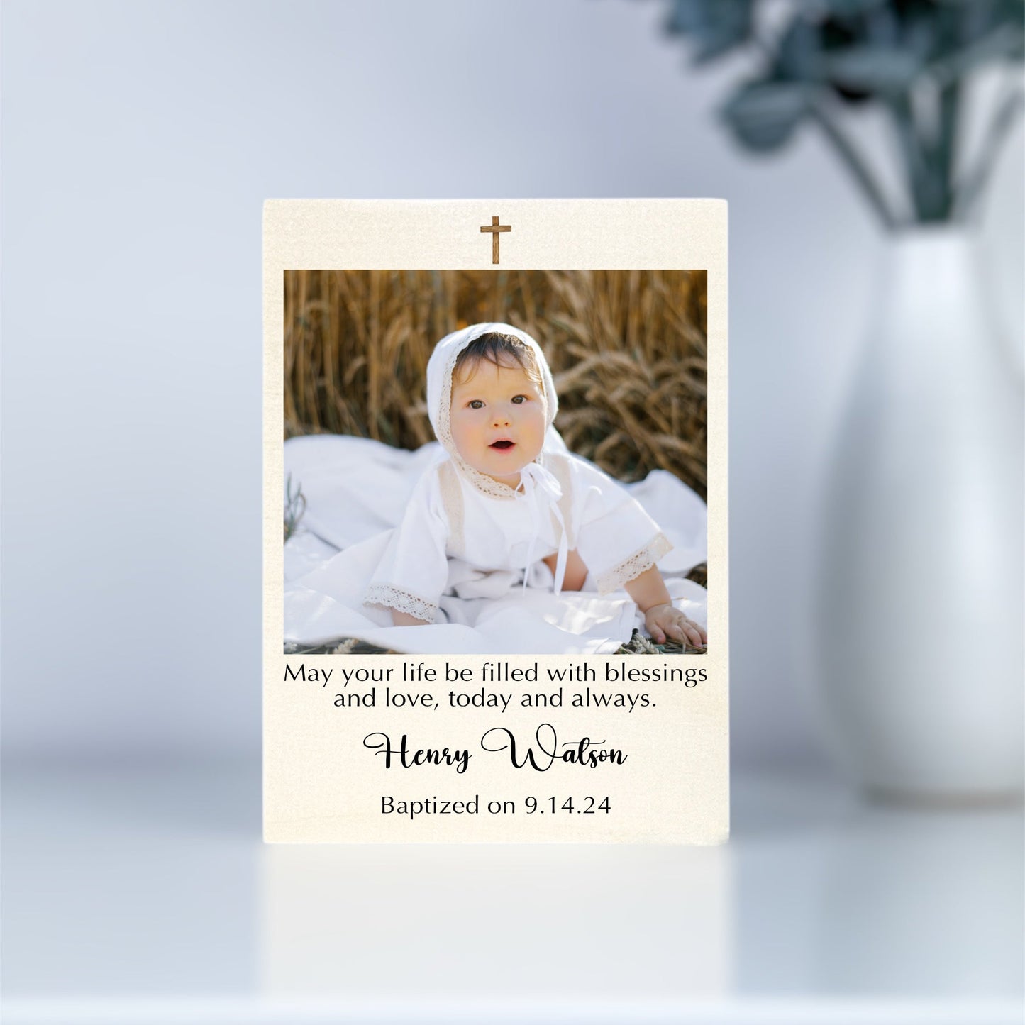 Personalized Baptism Picture Frame
