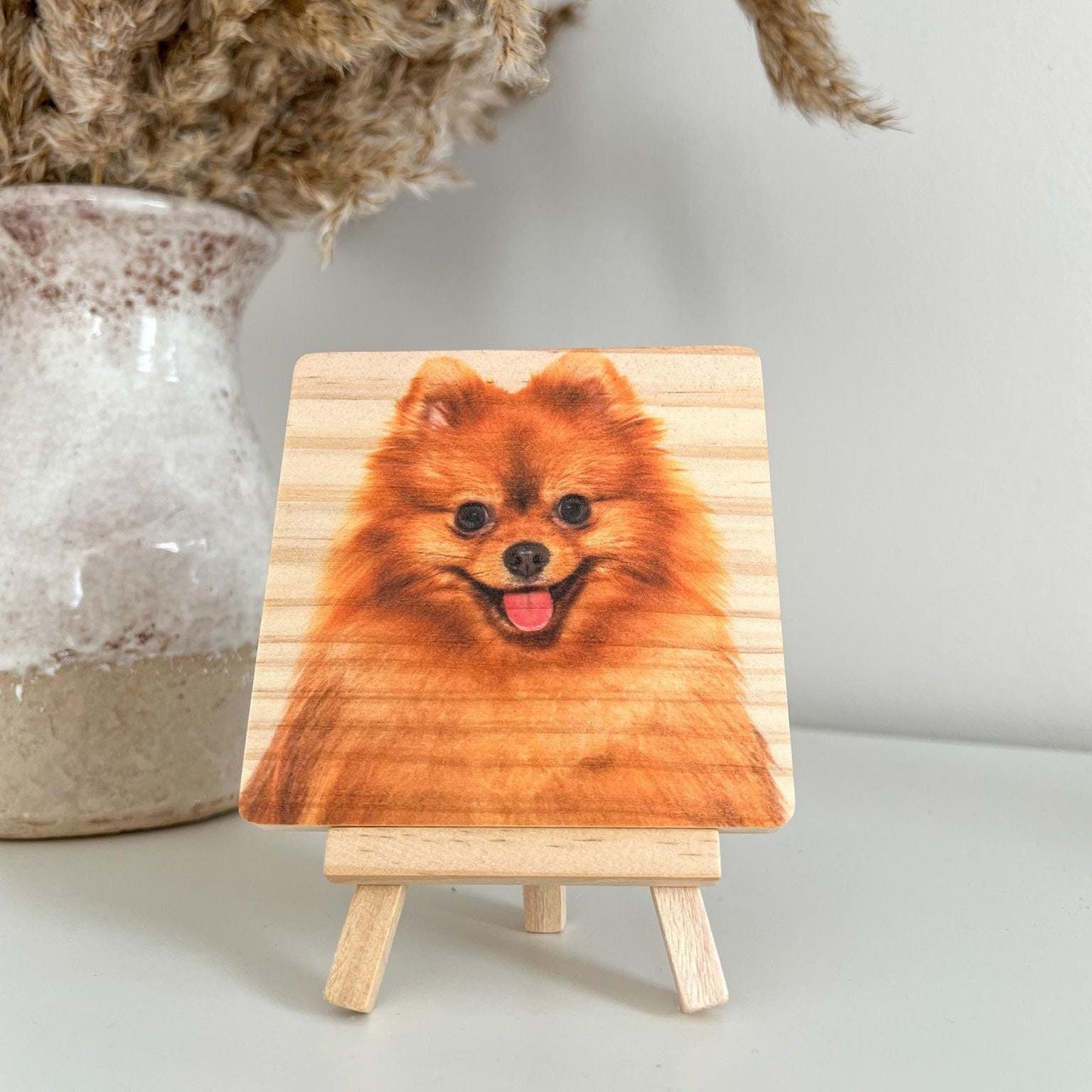 Pet Portrait, pet's photo on wood