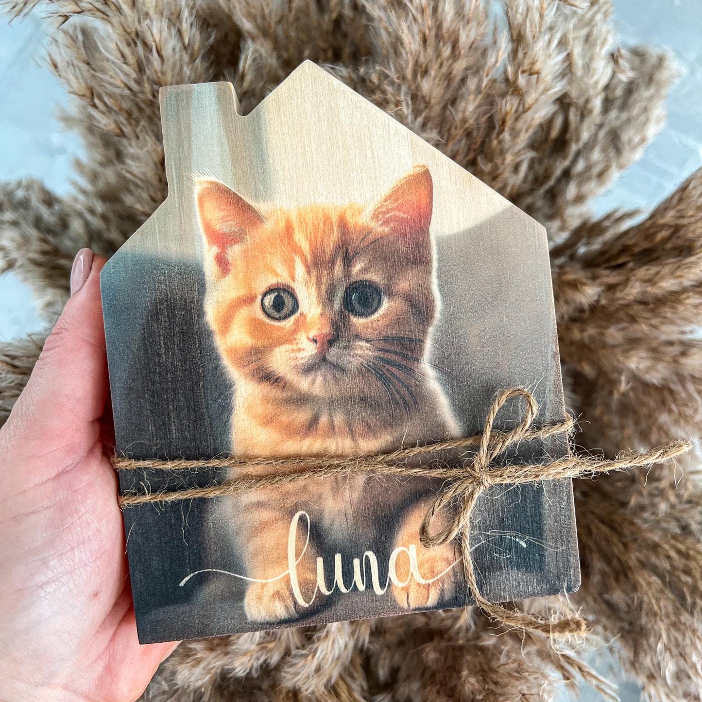 Personalized New Home Gift, Personalized Photo Gift, Custom Wood Photo, Realtor Closing Gift, Custom Photo Gift
