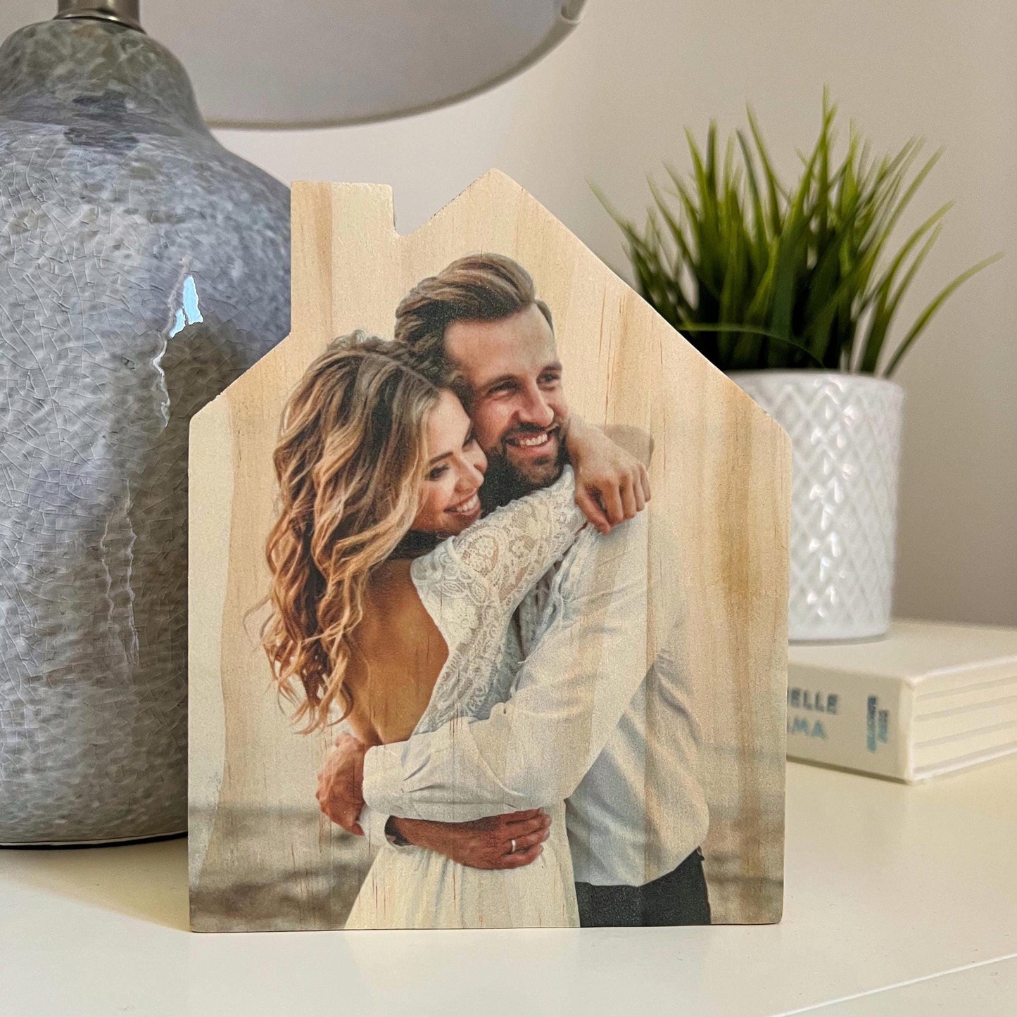 Personalized New Home Gift, Personalized Photo Gift, Custom Wood Photo, Realtor Closing Gift, Custom Photo Gift