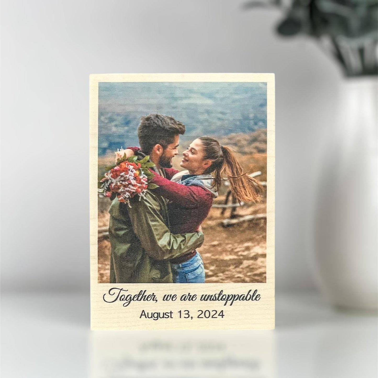 Wood Photo Gift, Personalized Frame, Personal Photo Gifts, Custom Photo Printing, Gift for Dad, Gift for Anniversary