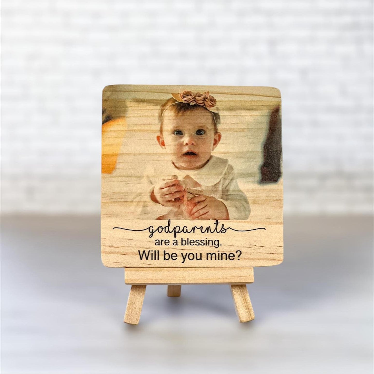 Godparent Proposal Picture Frame, Will you be my Godparents, Godparents Gift, Godparents Frame, Gift for Baptism, Thank You Gift