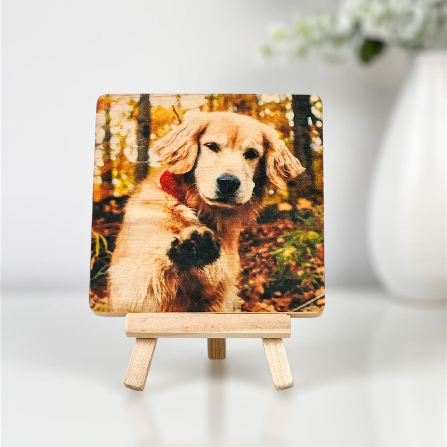 Custom Pet Portrait, Print on Wood, Pet Memorial Gift, Pet Memorial Keepsake, Dog Cat Loss Sympathy Gift