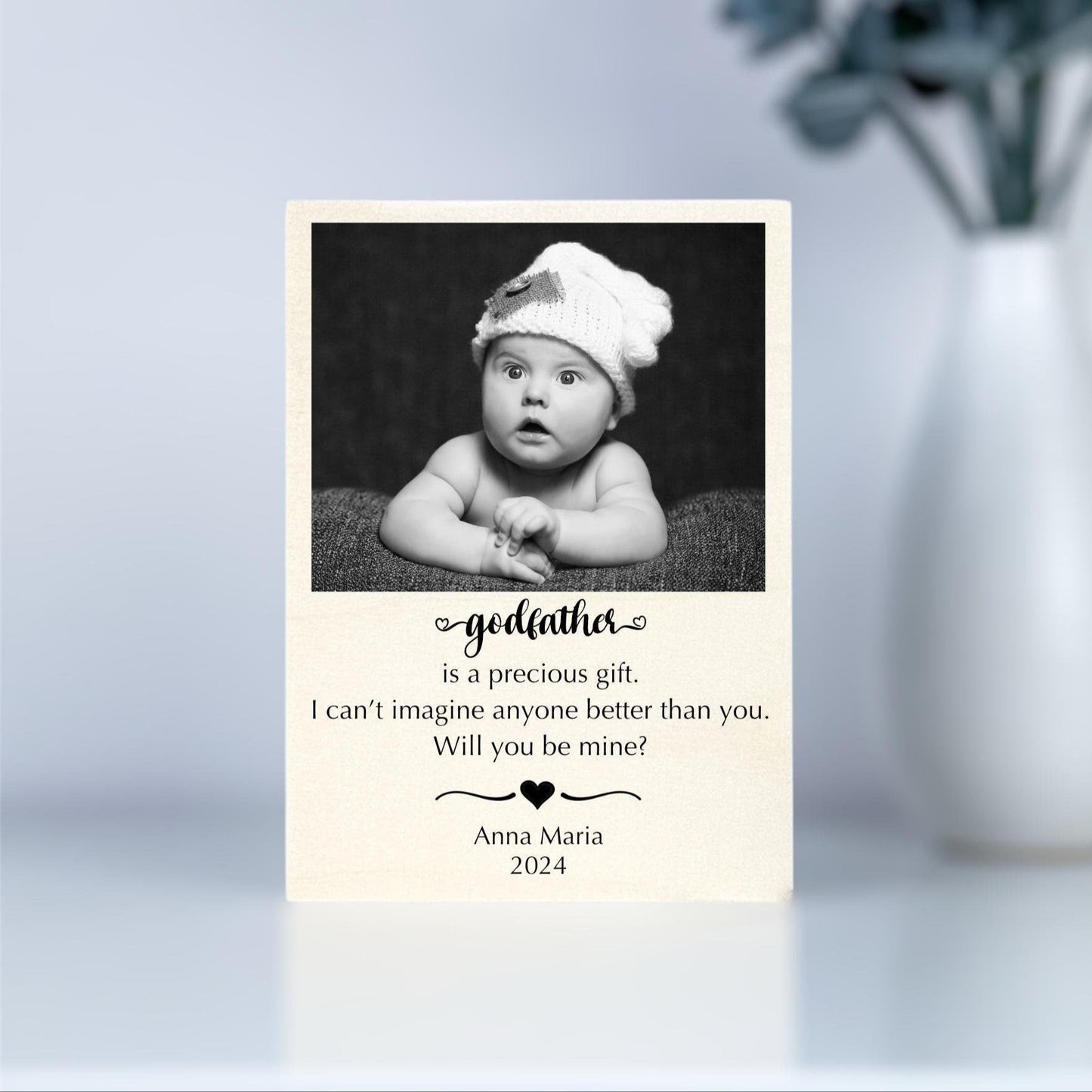 Godfather Proposal Picture Frame, Will you be my Godfather, Godfather Proposal Gift