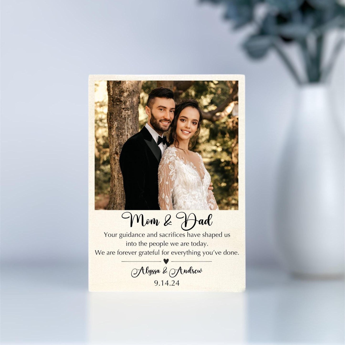 Parents of the Bride Gift Photo Frame
