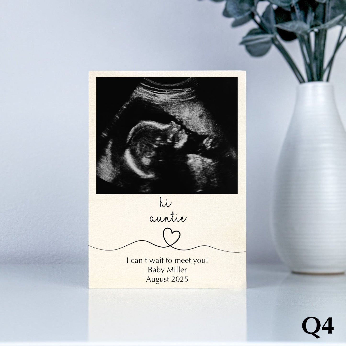 Wood Photo Ultrasound Frame