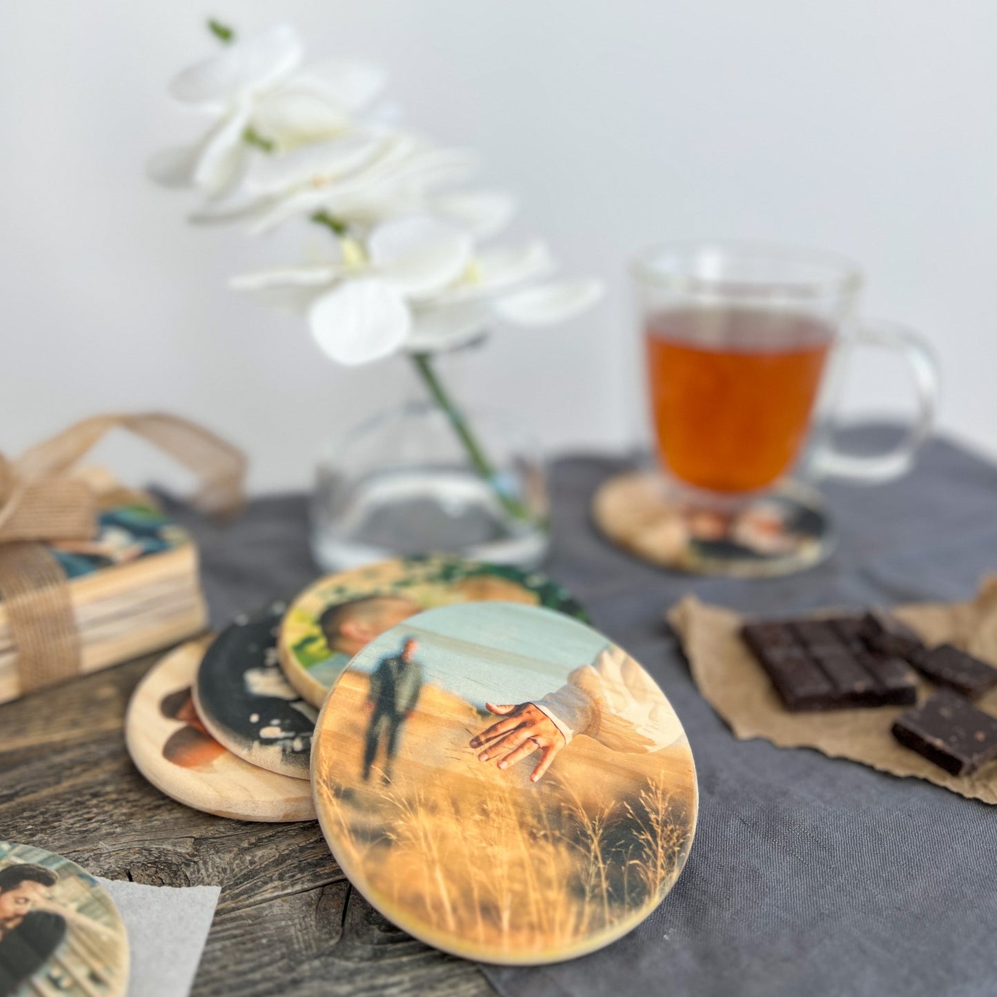 Round Wooden Coasters
