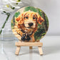 Wood Photo Slice With Easel