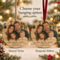 Family Photo Christmas Ornament – Personalized Round Wood