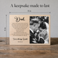 Personalized Wood Photo Frame for Dad – Father of the Bride Wedding Gift