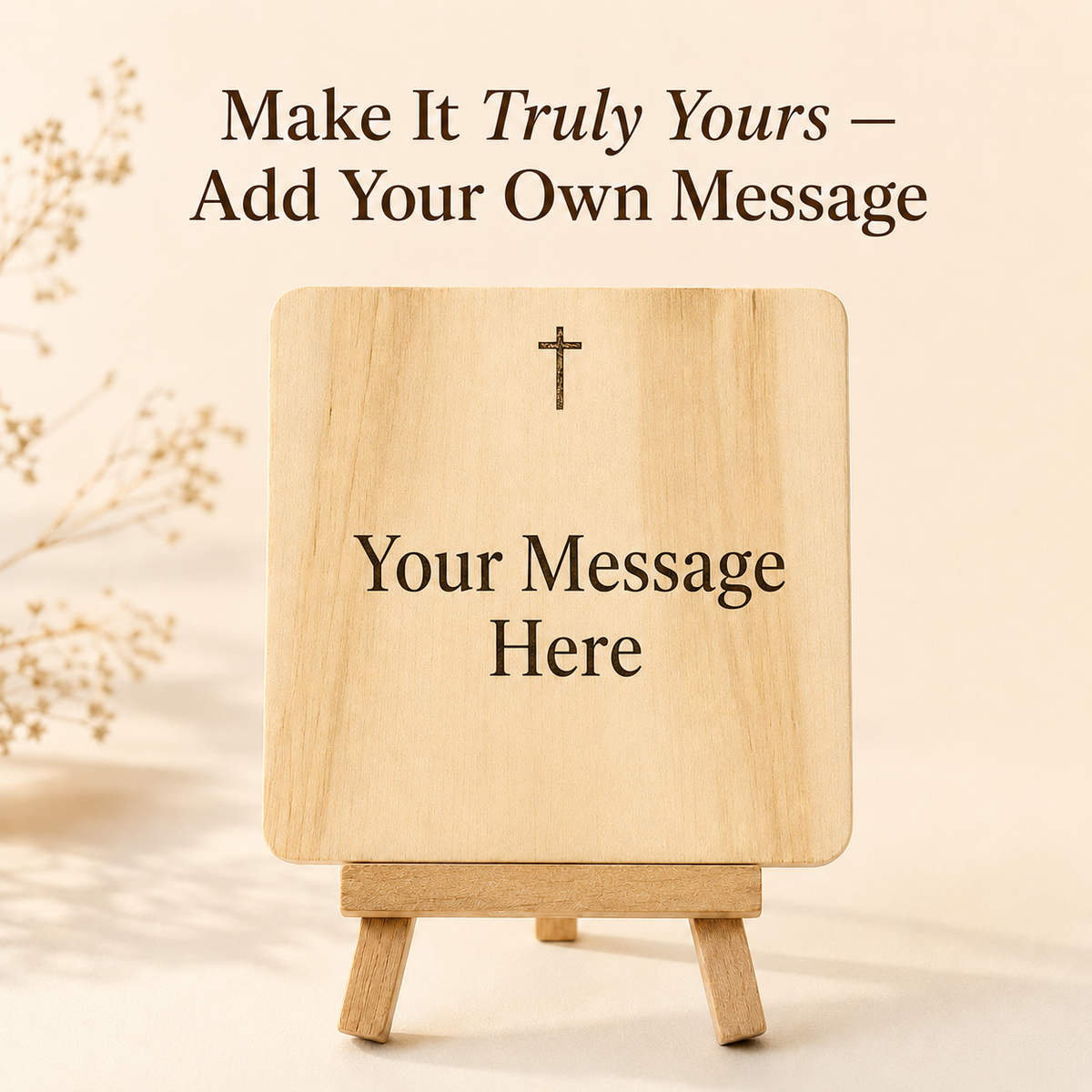 Godparent Baptism Photo Plaque