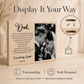Personalized Father of the Bride Photo Frame
