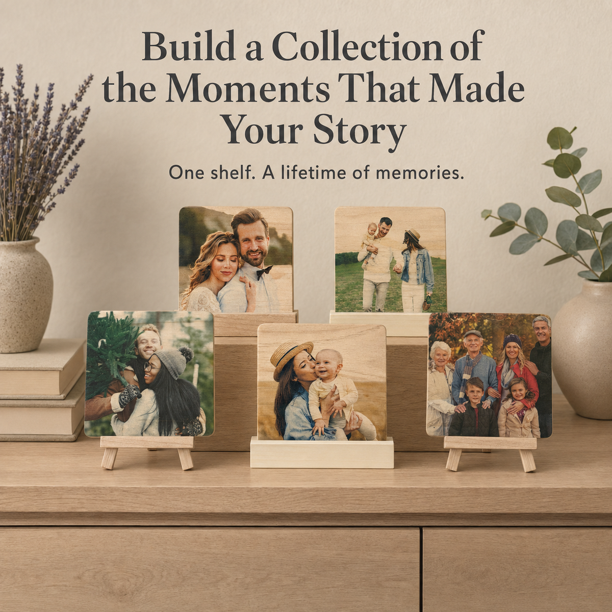 Custom Wood Photo Plaque with Stand