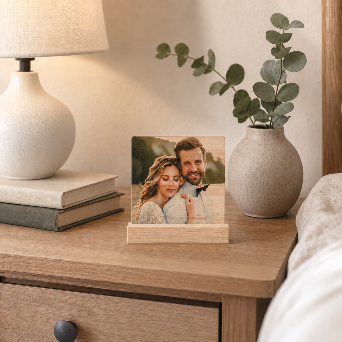 Custom Wood Photo Plaque with Stand