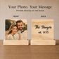 Custom Wood Photo Plaque with Stand