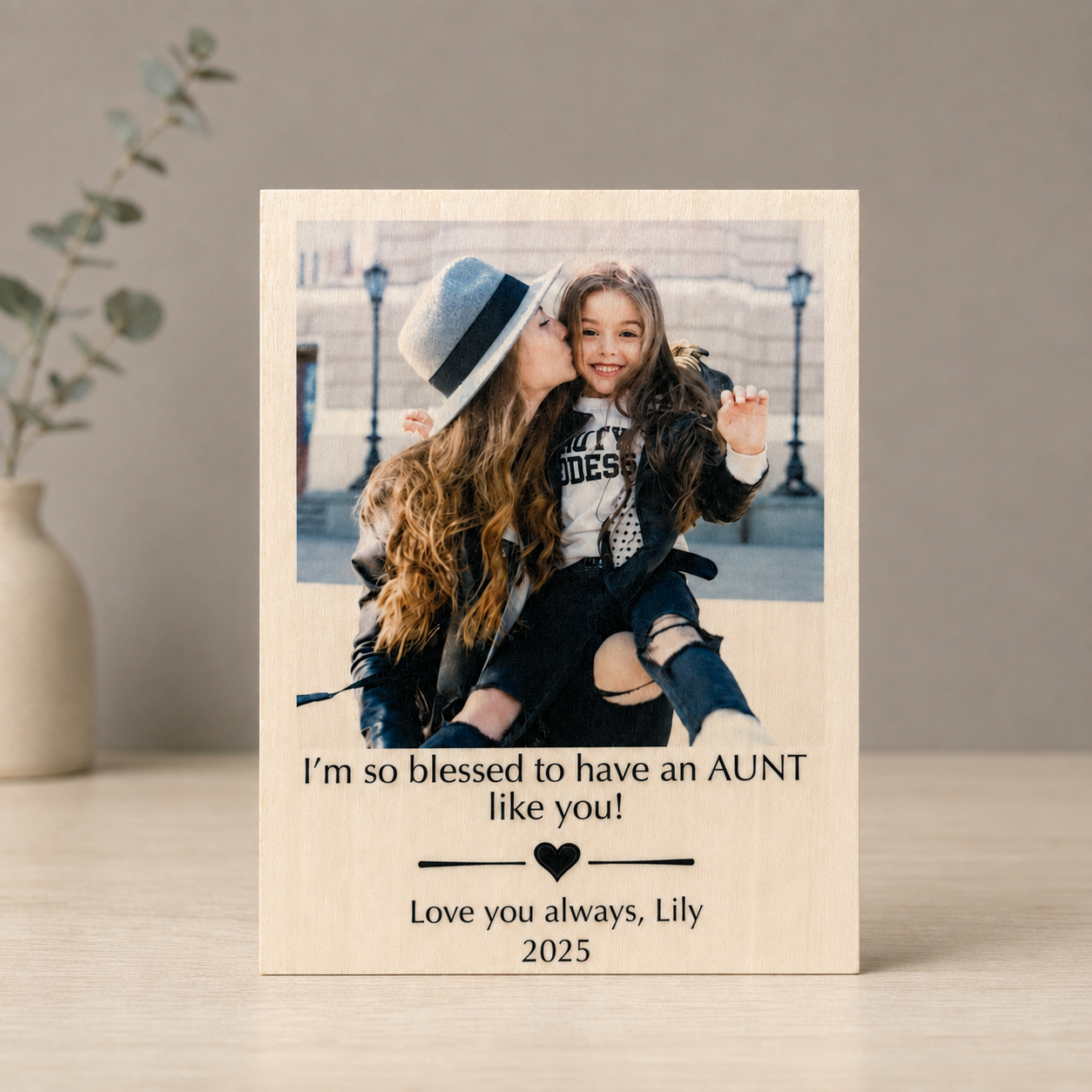 Personalized Photo Frame for Aunt