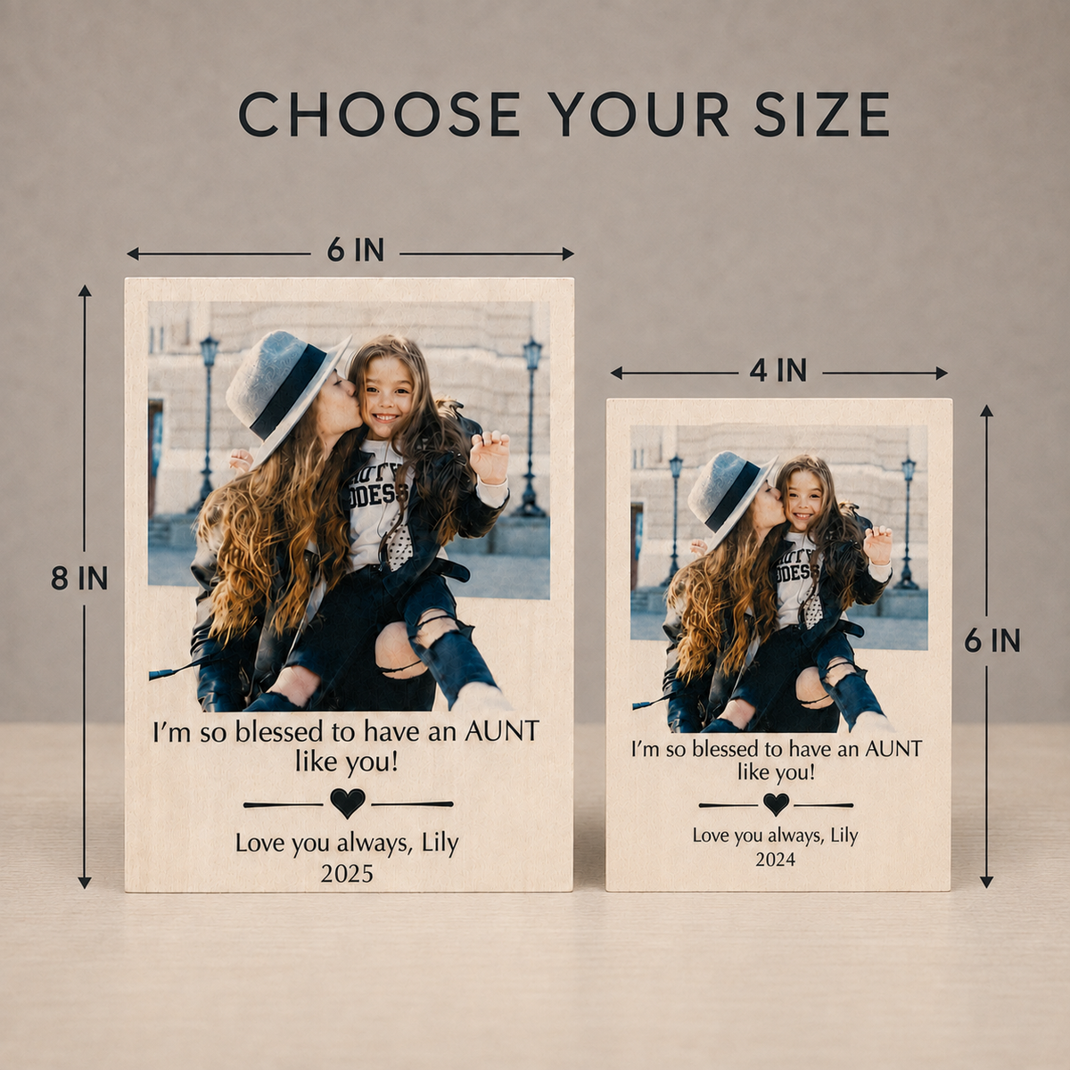 Personalized Photo Frame for Aunt