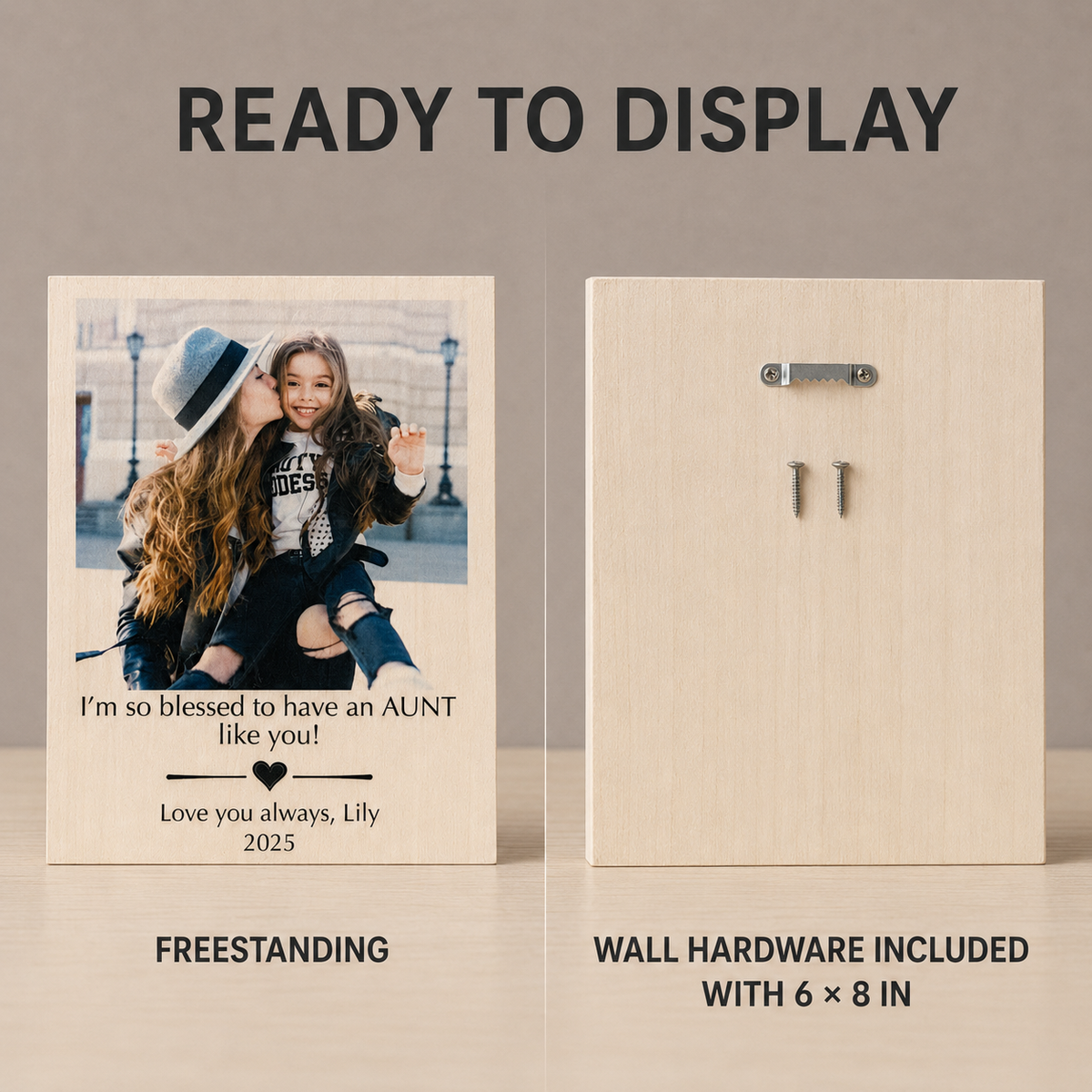 Personalized Photo Frame for Aunt