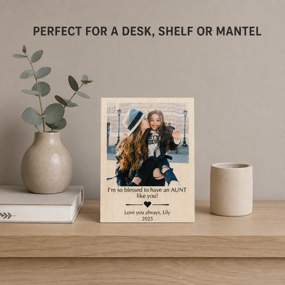 Personalized Photo Frame for Aunt