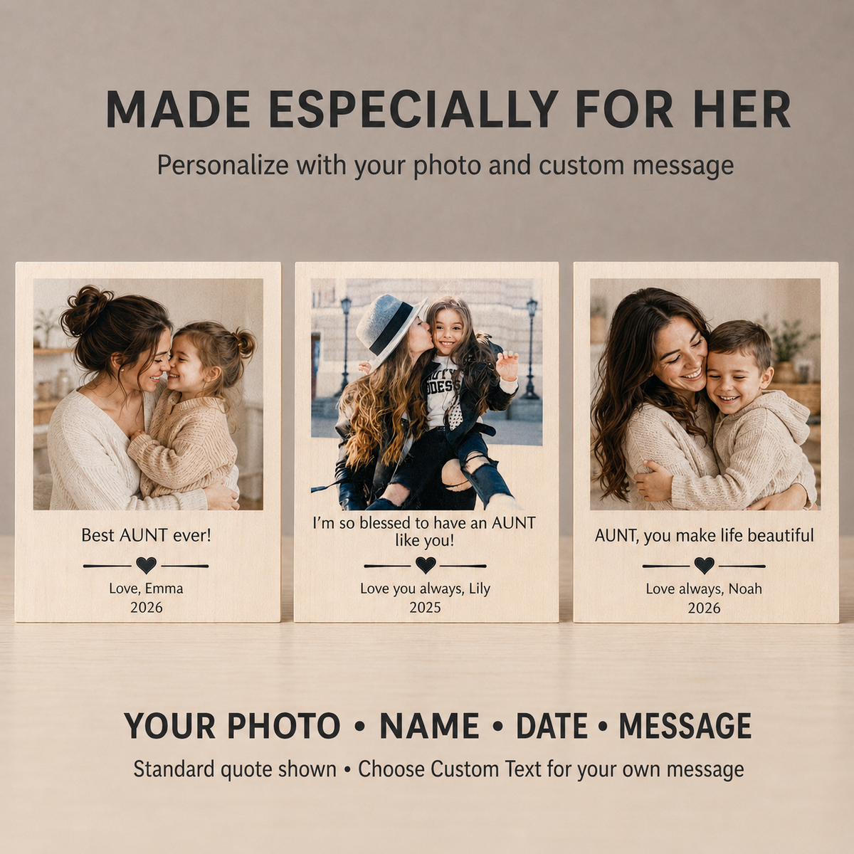 Personalized Photo Frame for Aunt