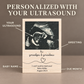 Pregnancy Announcement for Grandparents – Personalized Ultrasound Wood Frame