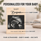 Personalized Ultrasound Wood Frame – Baby Name & Due Date Keepsake