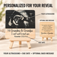 Pregnancy Announcement to Grandparents – Personalized Ultrasound Wood Plaque
