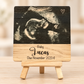 Personalized Ultrasound Wood Plaque – Baby Name & Due Date Keepsake