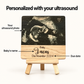 Personalized Ultrasound Wood Plaque – Baby Name & Due Date Keepsake