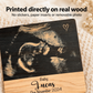 Personalized Ultrasound Wood Plaque – Baby Name & Due Date Keepsake