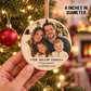 Family Photo Christmas Ornament – Personalized Round Wood