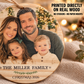 Family Photo Christmas Ornament – Personalized Round Wood
