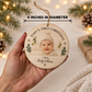 Baby’s First Christmas Ornament – Personalized Wood Photo Keepsake