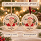 Baby’s First Christmas Ornament – Personalized Wood Photo Keepsake