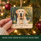 Pet Photo Christmas Ornament – Personalized Wood Keepsake