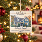 New Home Photo Christmas Ornament – Personalized Square Wood